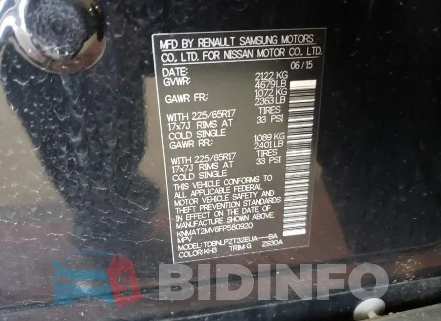 KNMAT2MV6FP580920 Photo# 13