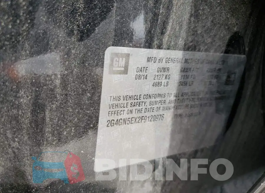 2G4GN5EX2F9120976 Photo# 13