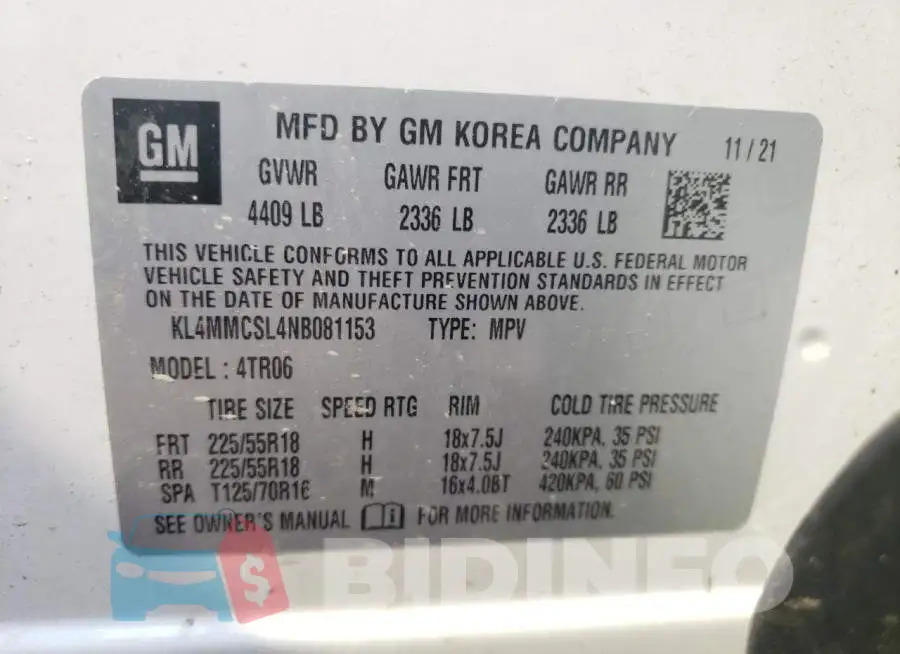 KL4MMCSL4NB081153 Photo# 14