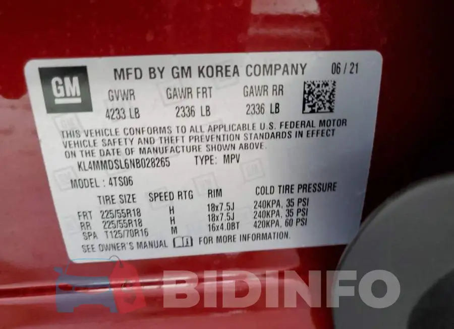 KL4MMDSL6NB028265 Photo# 13