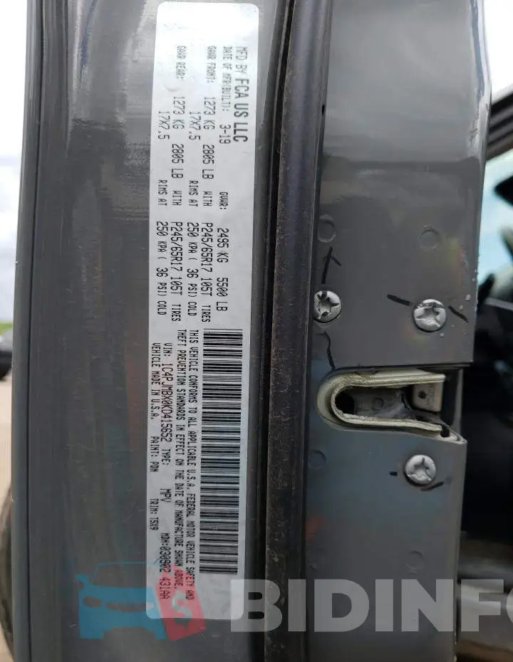 1C4PJMBX0KD415652 Photo# 13