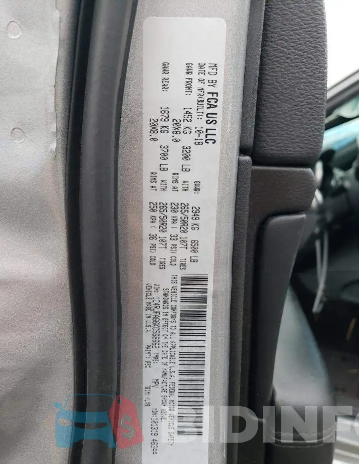 1C4RJFAG6KC568662 Photo# 12