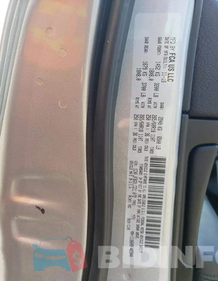 1C4RJFBG9LC211072 Photo# 13