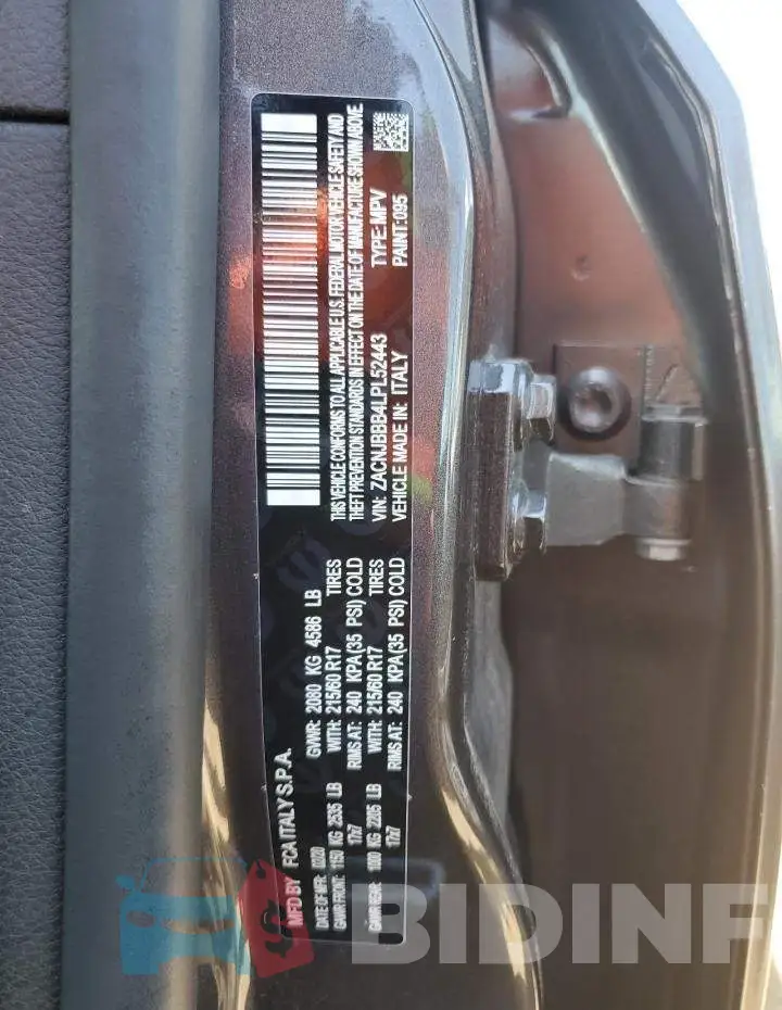 ZACNJBBB4LPL52443 Photo# 13