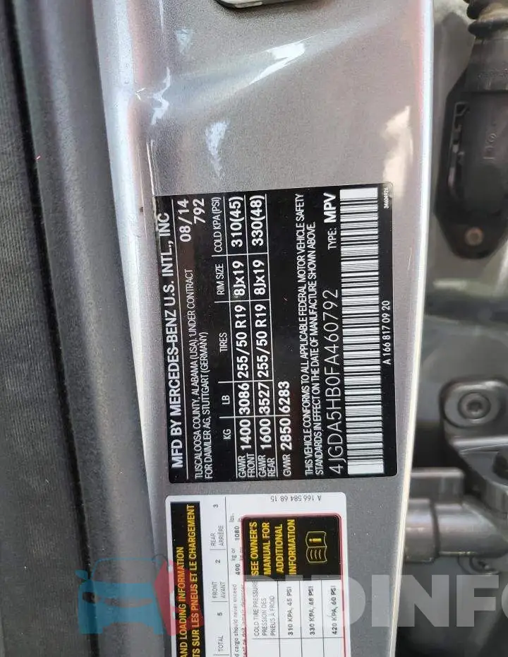 4JGDA5HB0FA460792 Photo# 12
