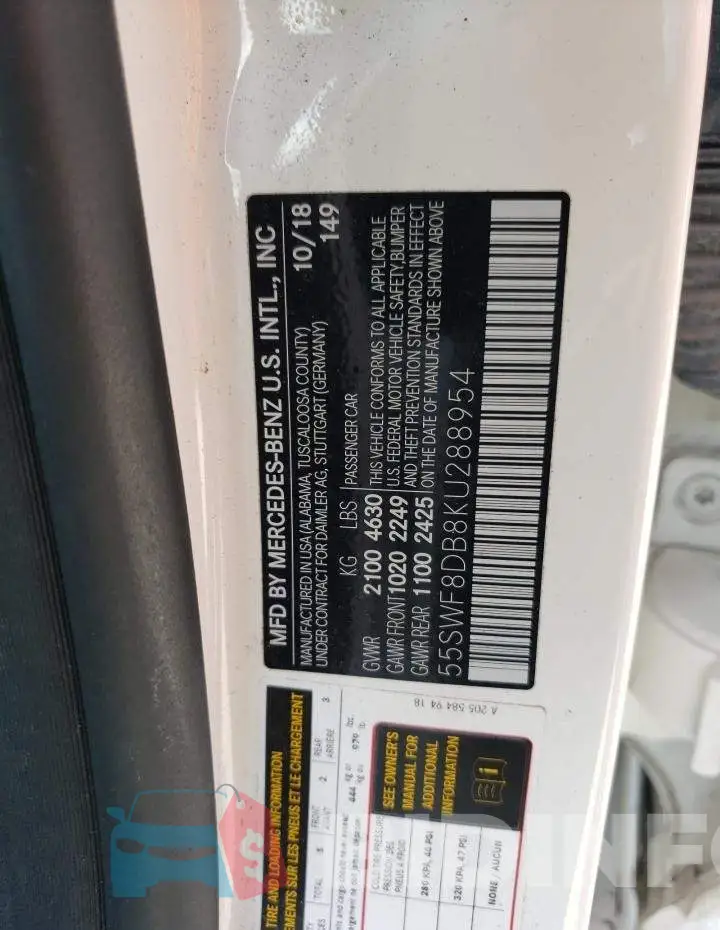 55SWF8DB8KU288954 Photo# 13