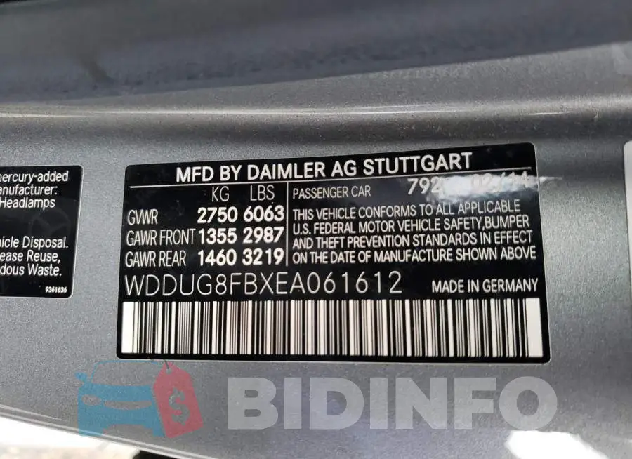 WDDUG8FBXEA061612 Photo# 10
