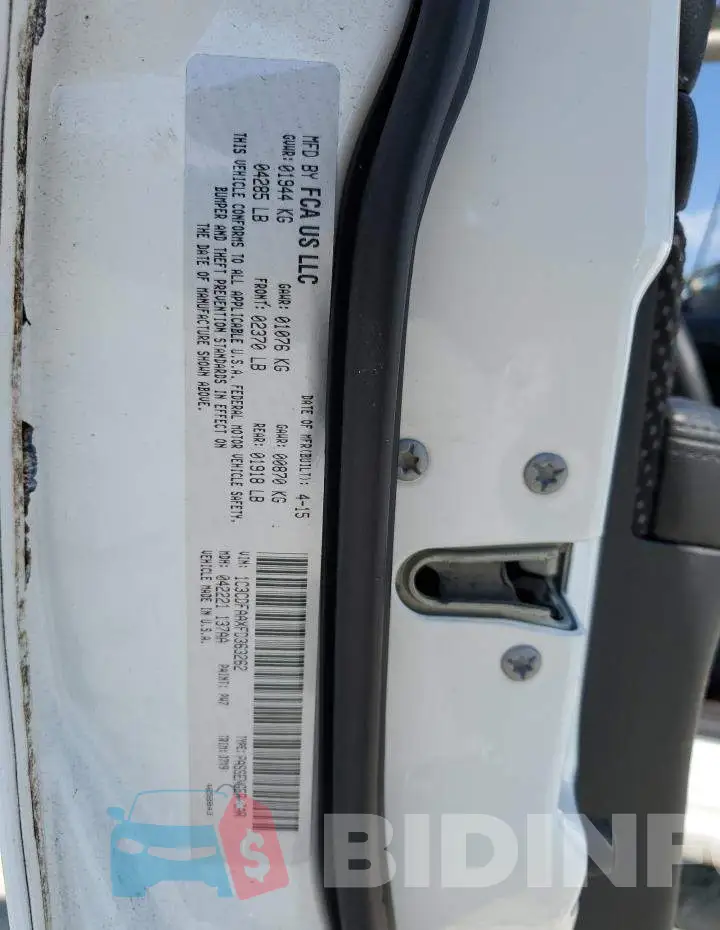 1C3CDFAAXFD363262 Photo# 12