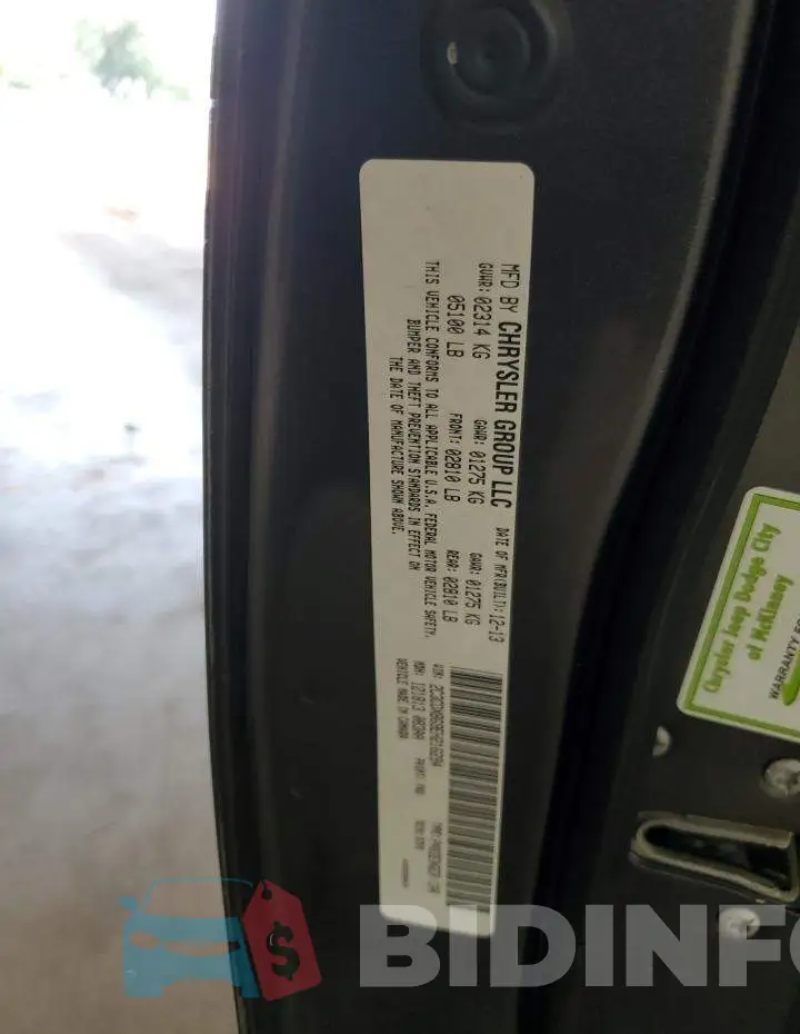 2C3CDXBG9EH216294 Photo# 12