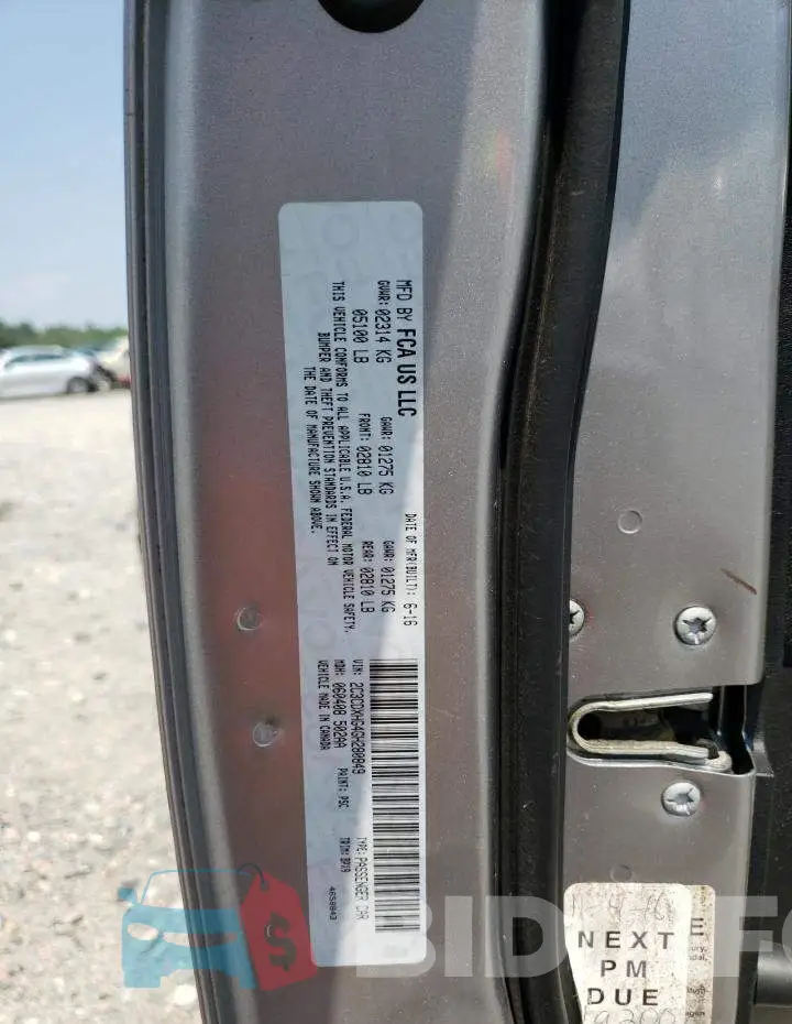 2C3CDXHG4GH280849 Photo# 12