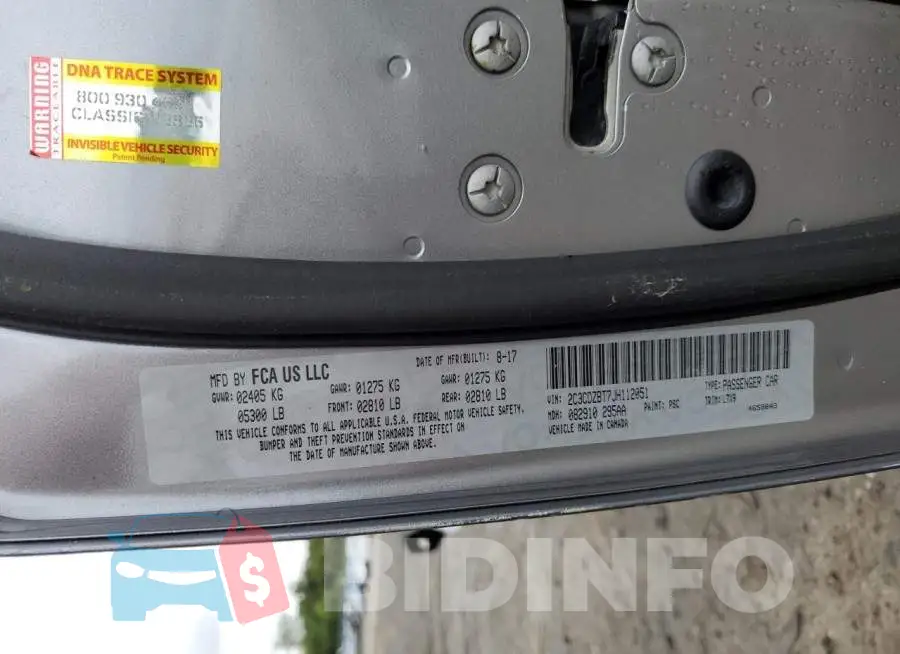 2C3CDZBT7JH112051 Photo# 12