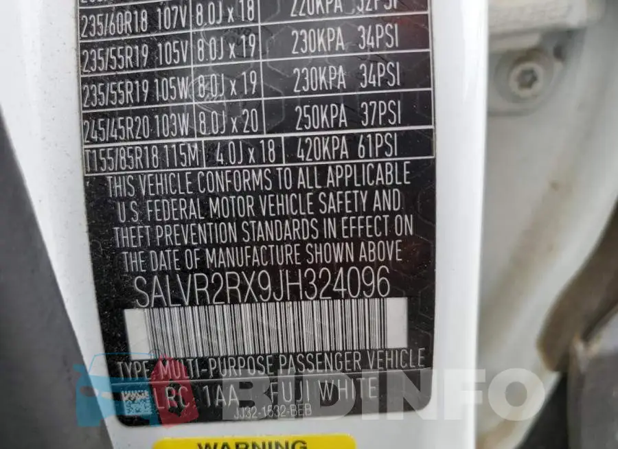 SALVR2RX9JH324096 Photo# 12