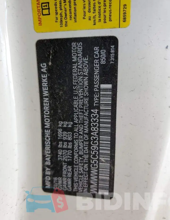 WMWWG5C59G3A83334 Photo# 12