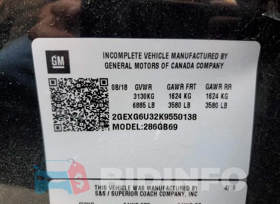 2GEXG6U32K9550138 Photo# 10