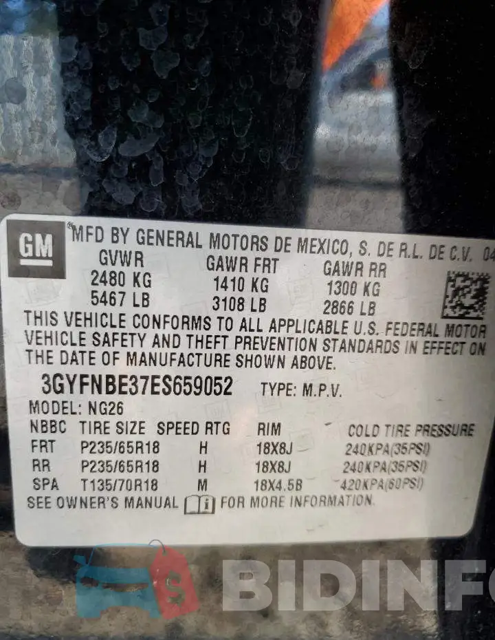3GYFNBE37ES659052 Photo# 13