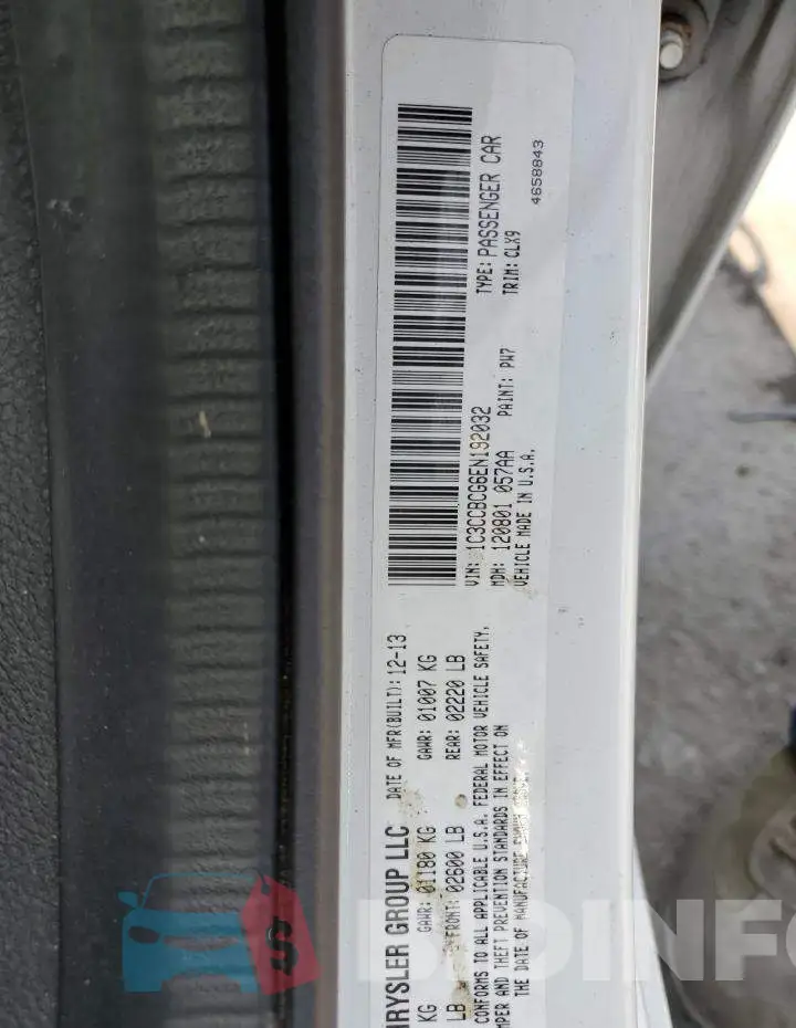 1C3CCBCG6EN192032 Photo# 12