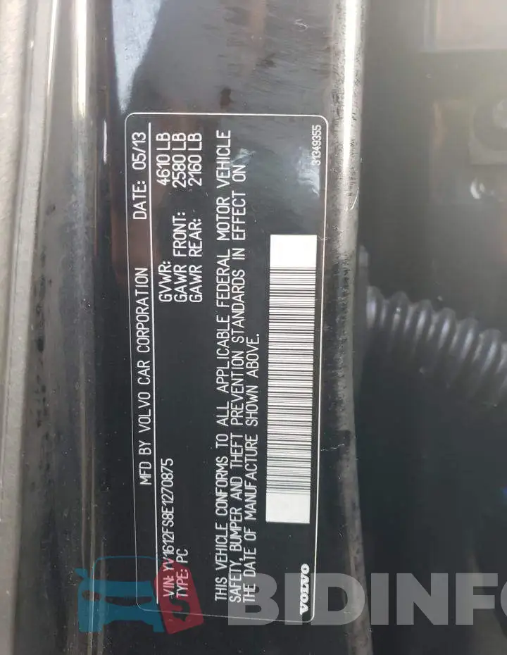 YV1612FS8E1270875 Photo# 12