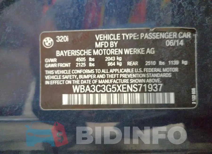 WBA3C3G5XENS71937 Photo# 13
