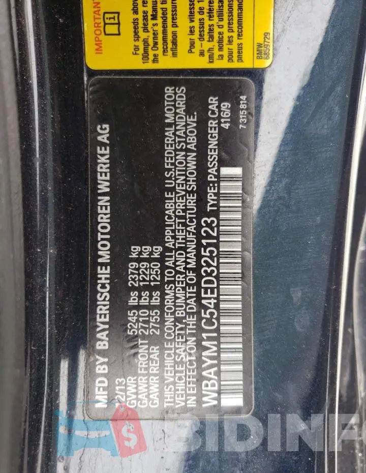 WBAYM1C54ED325123 Photo# 13