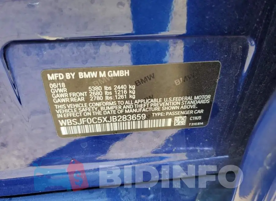 WBSJF0C5XJB283659 Photo# 12