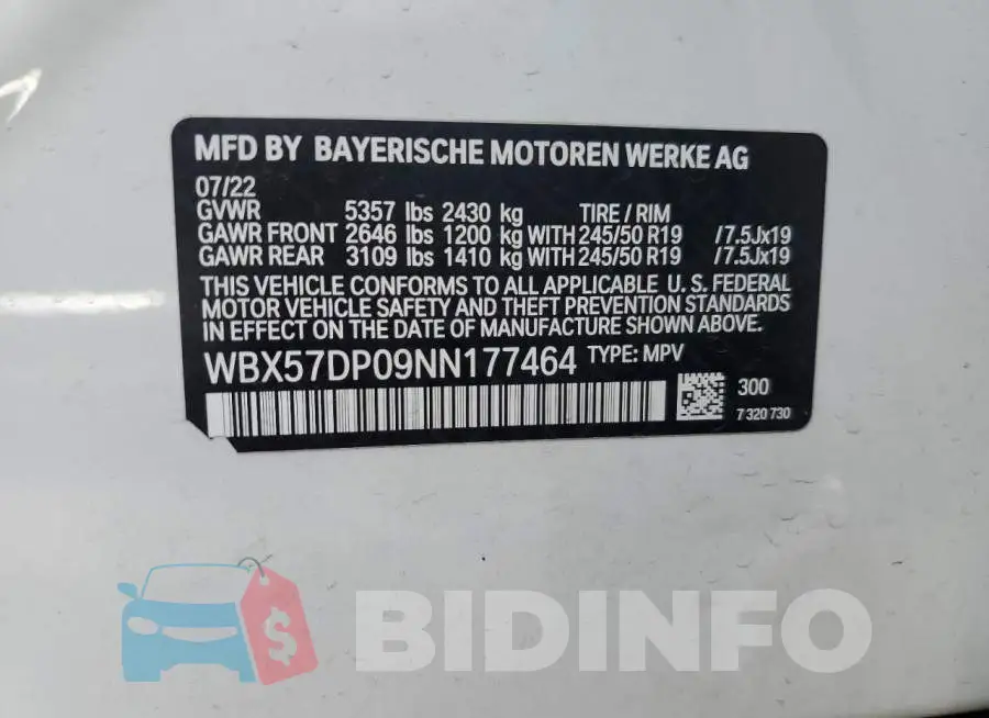 WBX57DP09NN177464 Photo# 13