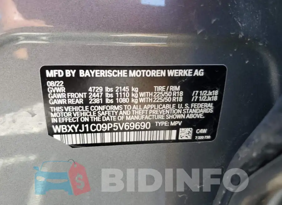 WBXYJ1C09P5V69690 Photo# 13