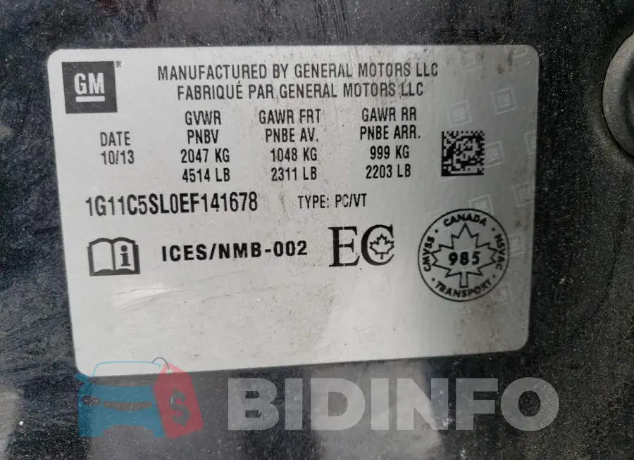 1G11C5SL0EF141678 Photo# 12