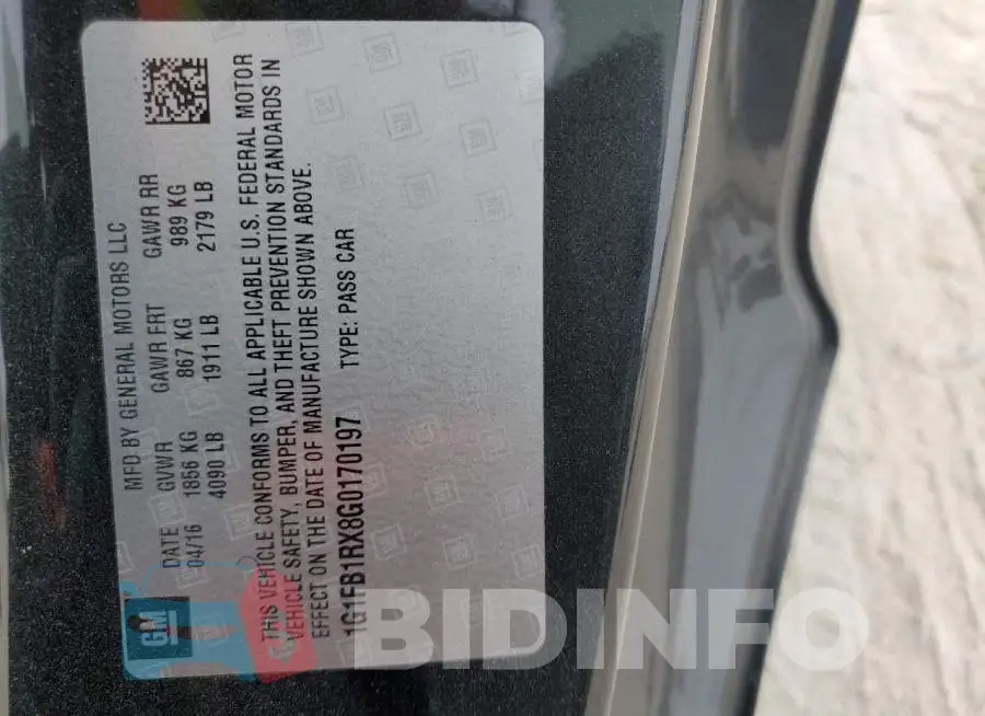 1G1FB1RX8G0170197 Photo# 12