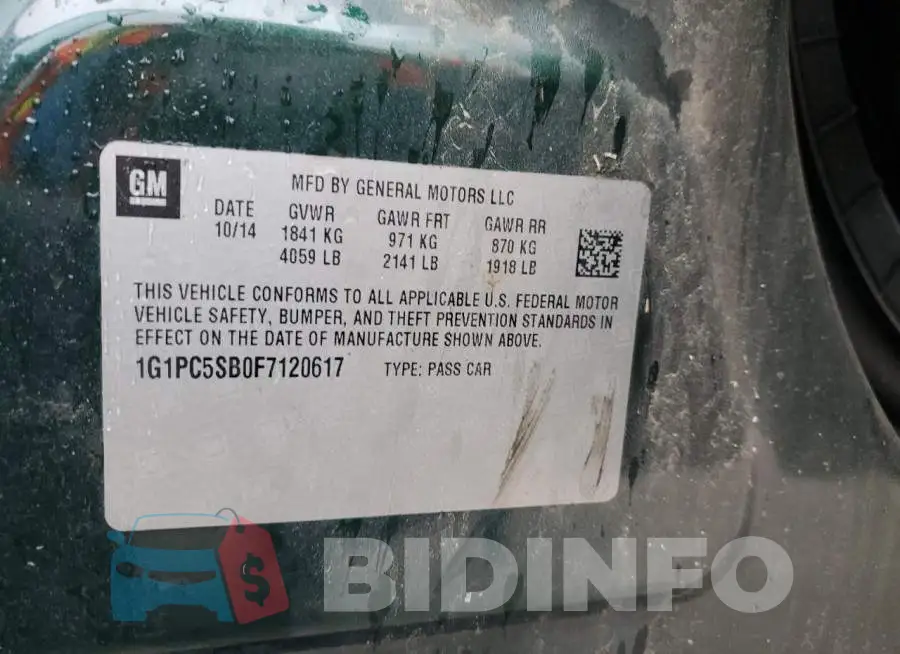 1G1PC5SB0F7120617 Photo# 12