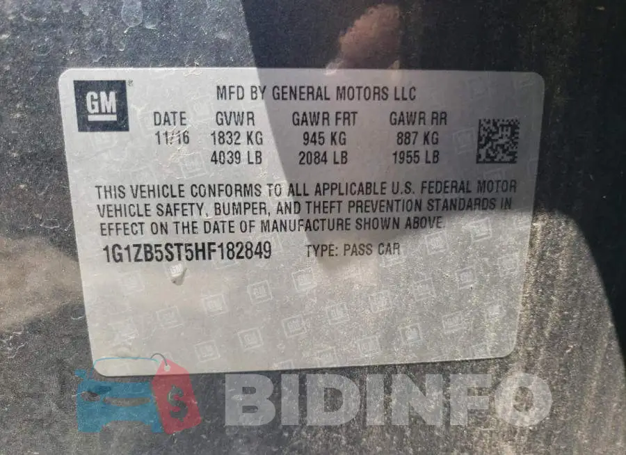 1G1ZB5ST5HF182849 Photo# 12