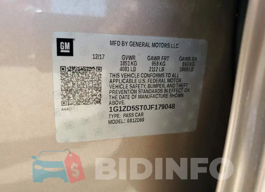 1G1ZD5ST0JF179048 Photo# 12