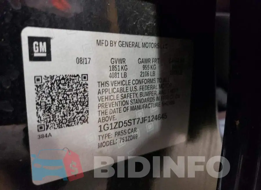 1G1ZD5ST7JF124645 Photo# 12
