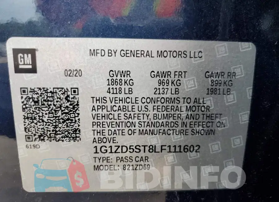 1G1ZD5ST8LF111602 Photo# 12