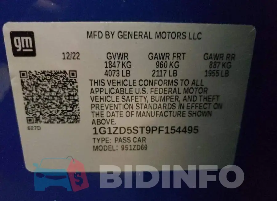 1G1ZD5ST9PF154495 Photo# 12