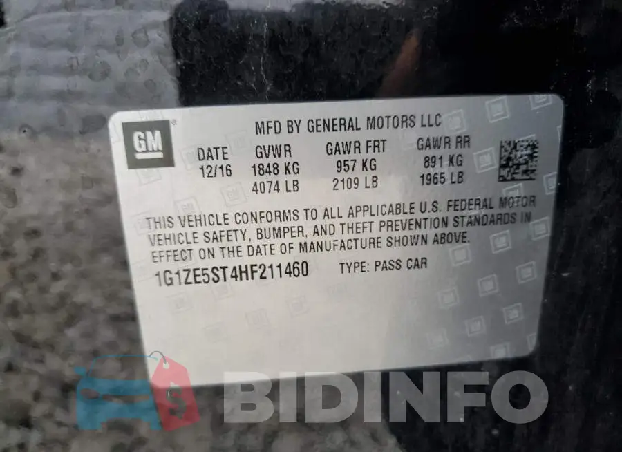 1G1ZE5ST4HF211460 Photo# 12