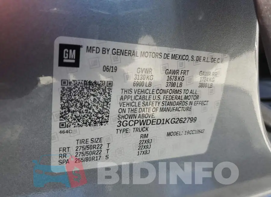 3GCPWDED1KG262799 Photo# 13