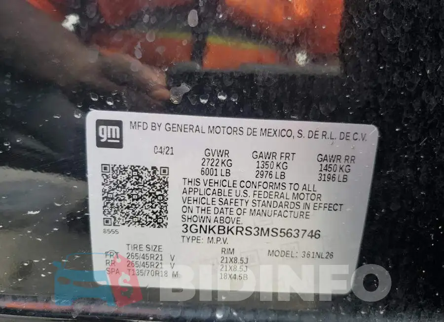 3GNKBKRS3MS563746 Photo# 13