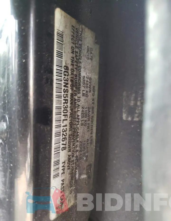 6G3NS5R30FL132678 Photo# 12