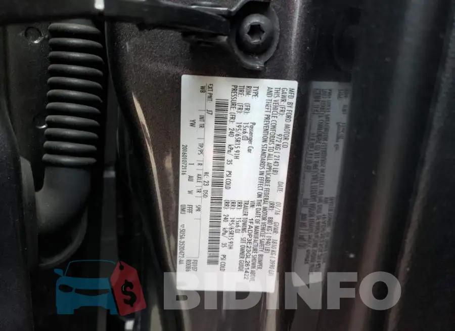 1FADP3E23GL261422 Photo# 12