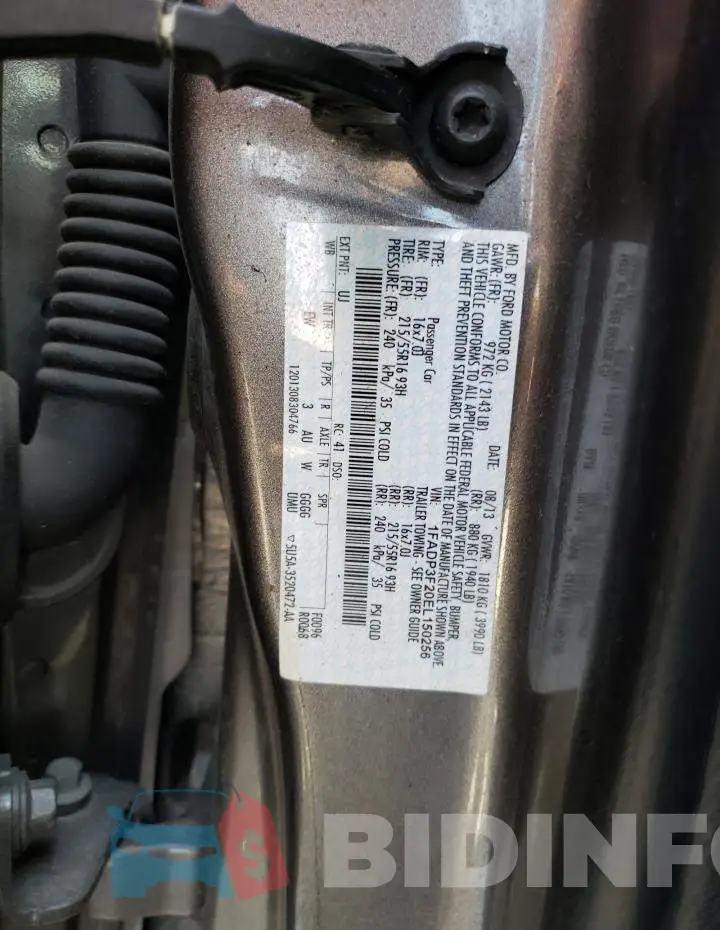 1FADP3F20EL150256 Photo# 12