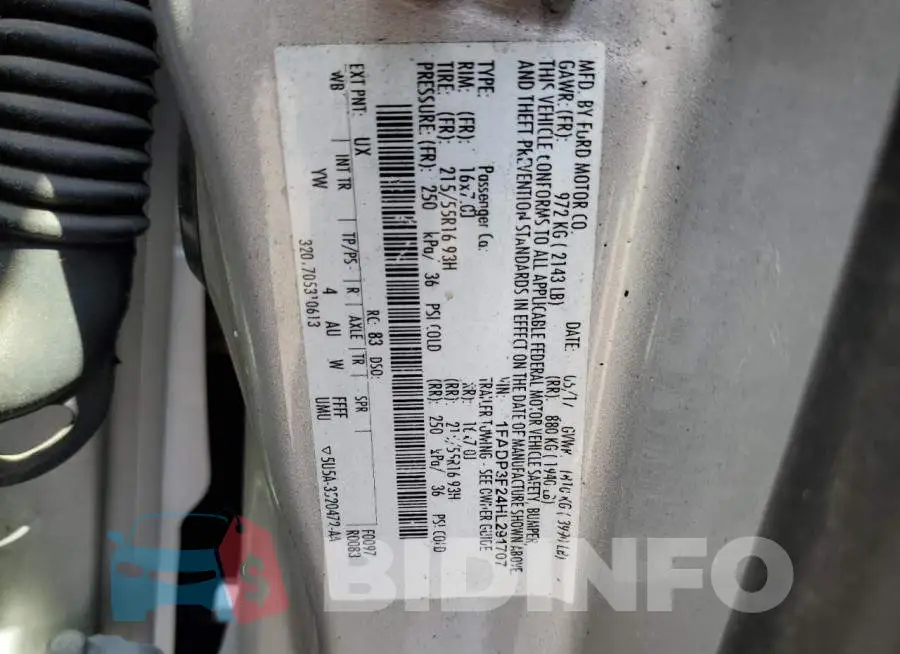 1FADP3F24HL291707 Photo# 12