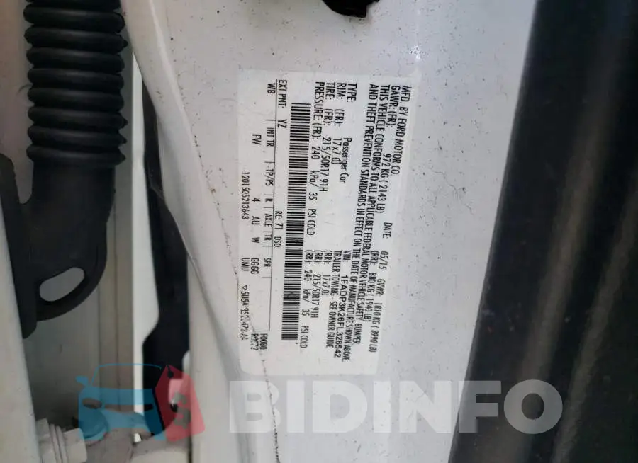 1FADP3K26FL326542 Photo# 12
