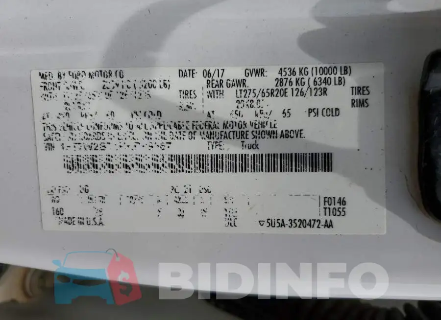1FT7W2BT1HED89567 Photo# 12