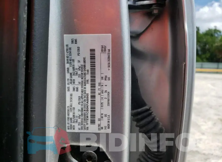 1FTEW1CB0KFA68905 Photo# 12