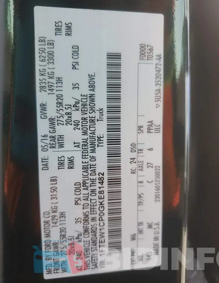 1FTEW1CP0GKE81482 Photo# 12