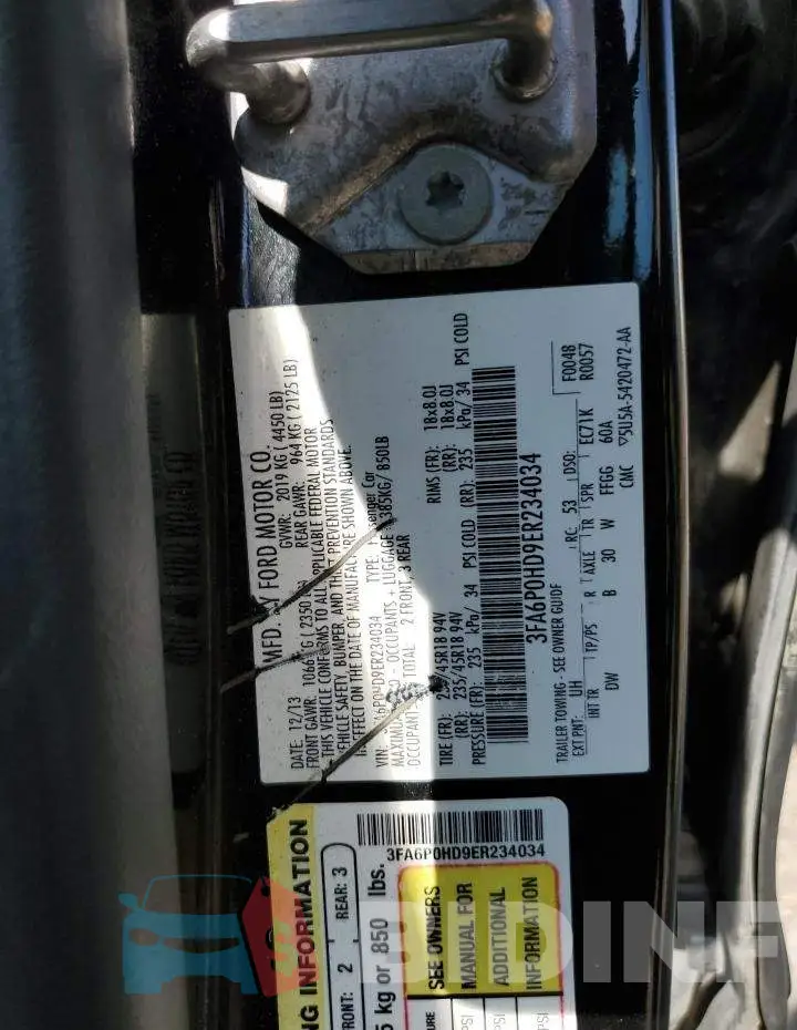3FA6P0HD9ER234034 Photo# 12