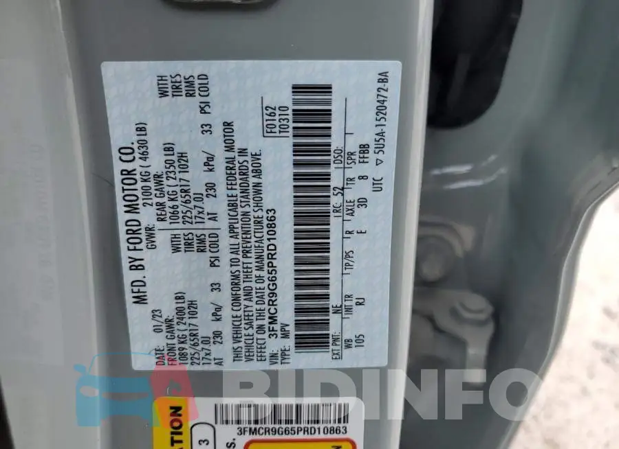 3FMCR9G65PRD10863 Photo# 13