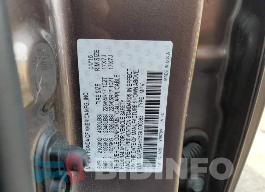 5J6RM4H75GL030683 Photo# 12
