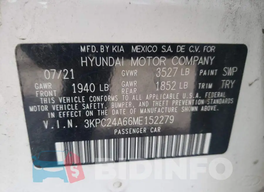 3KPC24A66ME152279 Photo# 12
