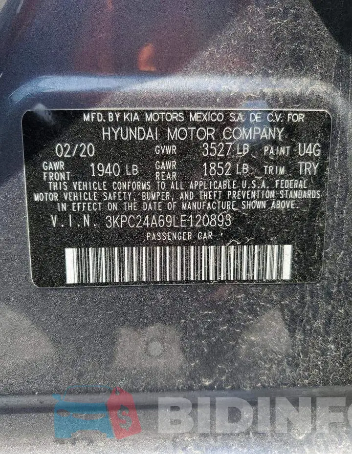 3KPC24A69LE120893 Photo# 12